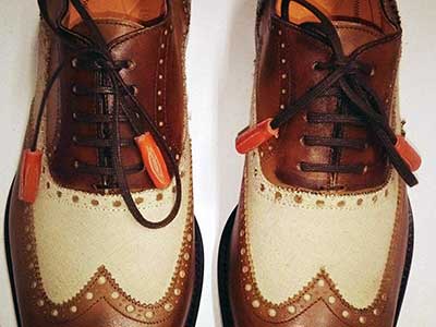 Calf leather and italian luxury shoes